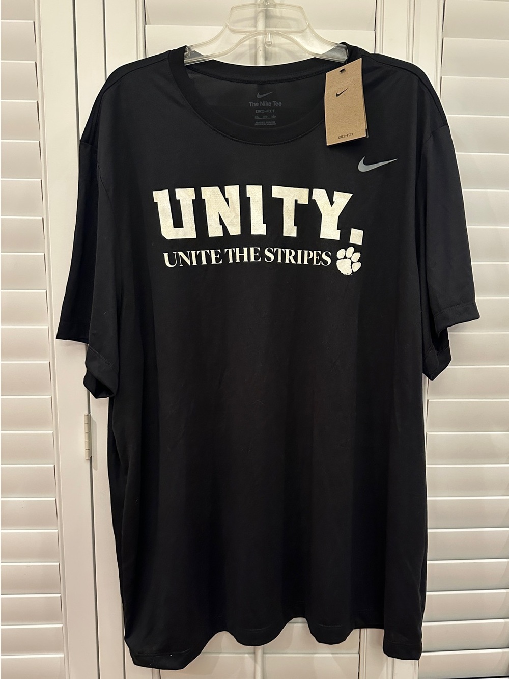 Nike Men’s Black Short-Sleeve 'UNITY' Clemson Graphic Tee Dri-Fit 3 XL
